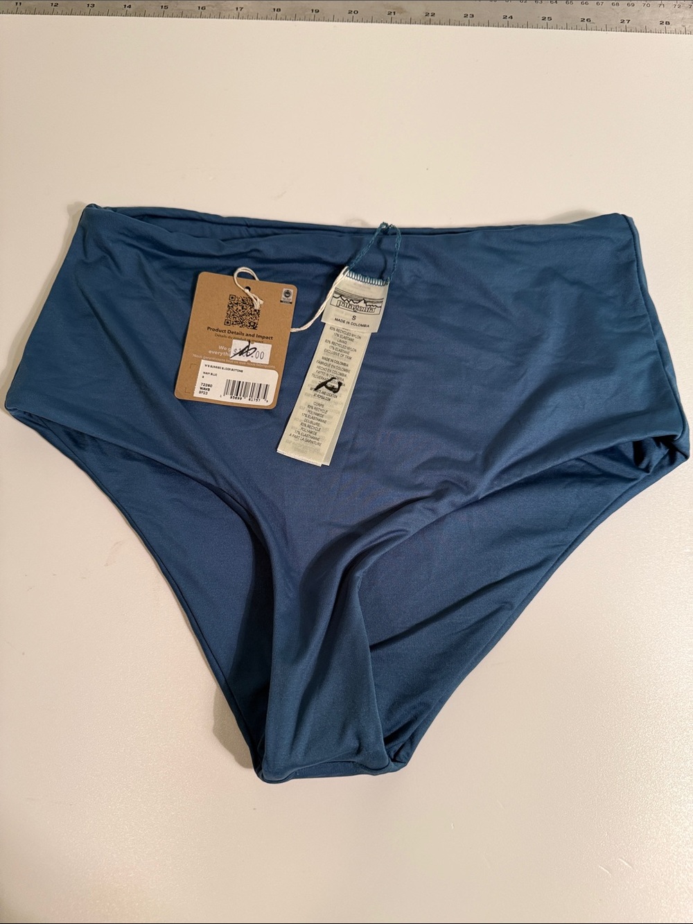 Patagonia High-Waist Swim Bottoms in Blue, S, NWT